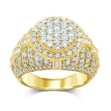 10KT All Yellow Gold 3.00 Carat Classic Mens Ring-0329954-ALY