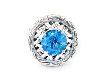 EFFY 925 STERLING SILVER BLUE TOPAZ RING