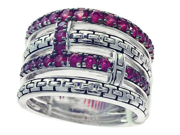 EFFY 925 EFFY 925 STERLING SILVER RUBY RING