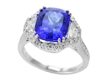 EFFY 18K WHITE GOLD TANZANITE RING