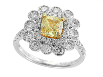 EFFY 18K WHITE and YELLOW GOLD  RING