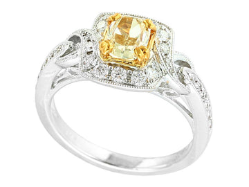 EFFY 18K WHITE and YELLOW GOLD  RING