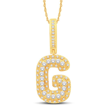 10KT All Yellow Gold 0.32 Carat Initial (G) Hiphop-1026153-ALY