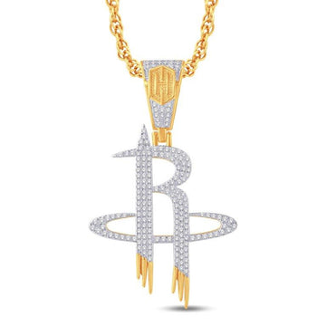 10KT Yellow Gold 0.42 Carat Houston Rockets Hiphop-1025853-YG