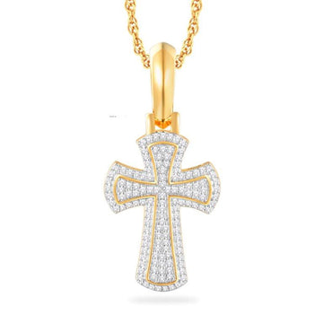 10KT Yellow Gold 1.12 Carat Cross Hiphop-1026143-YG