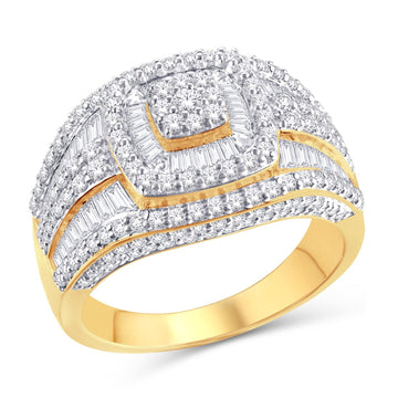 10KT All Yellow Gold 2.53 Carat Fashion Mens Ring-0325900-ALY