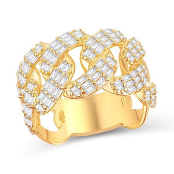 10KT All Yellow Gold 1.60 Carat Fashion Mens Ring-0325779-ALY