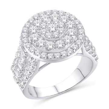 10KT White Gold 2.00 Carat Round Ladies Ring-0226490-WG