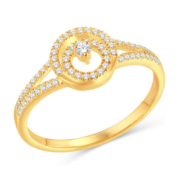 10KT All Yellow Gold 0.20 Carat Fashion Ladies Ring-0225657-ALY