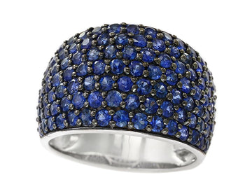 EFFY 14K WHITE GOLD NATURAL SAPPHIRE RING