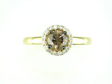 EFFY 14K YELLOW GOLD DIAMOND,ESPRESSO DIAMOND, RING