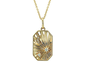 EFFY 14K YELLOW GOLD DIAMOND PENDANT